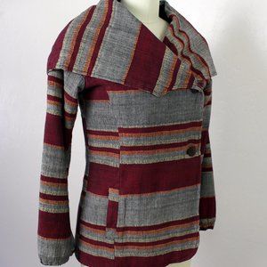 Avatar hooded button front jacket